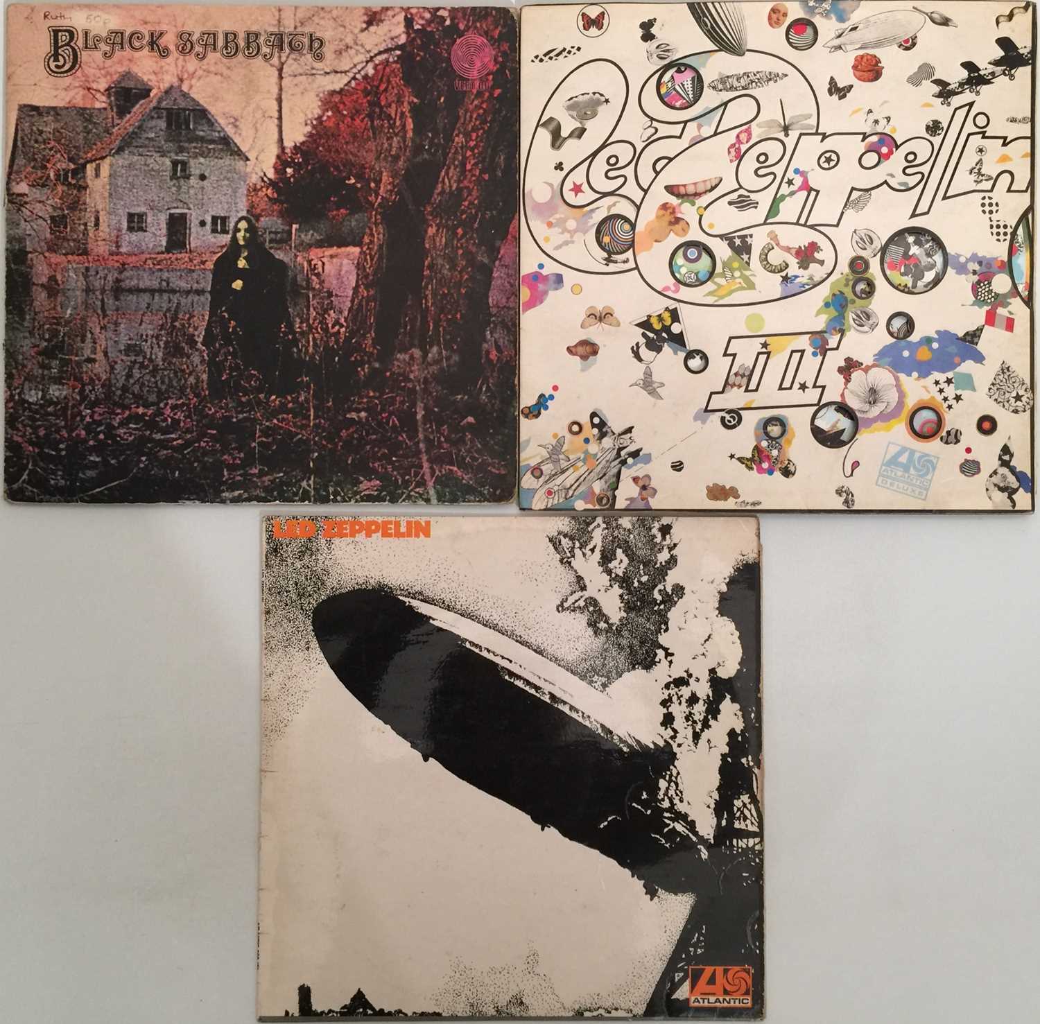 Lot 606 - LED ZEPPELIN/BLACK SABBATH - LPs (EARLY UK PRESSINGS)