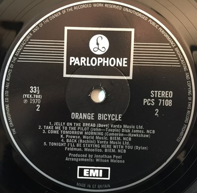Lot 63 - ORANGE BICYCLE - ORANGE BICYCLE LP (ORIGINAL UK COPY - PARLOPHONE PCS 7108)
