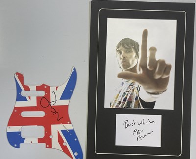 Lot 395 - NOEL GALLAGHER / IAN BROWN SIGNED ITEMS.