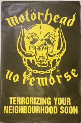 Lot 314 - MOTORHEAD NO REMORSE 1984 BILLBOARD POSTER.