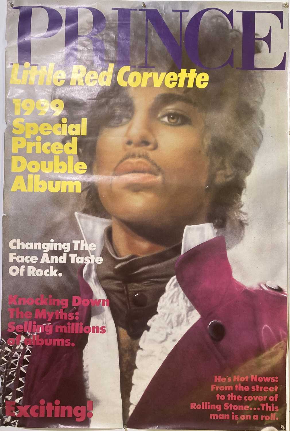 Lot 176 - PRINCE - LITTLE RED CORVETTE BILLBOARD POSTER.