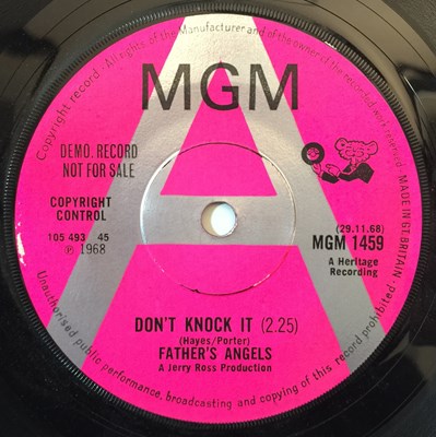 Lot 31 - FATHER'S ANGELS - BOK TO BACH C/W DON'T KNOCK IT 7" (ORIGINAL UK DEMO COPY - MGM 1459)