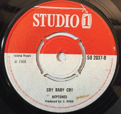 Lot 32 - ALTON ELLIS (KEN BOOTHE SIC.)/HEPTONES - LIVE AND LEARN C/W CRY BABY CRY 7" (UK STUDIO ONE - SO 2037)