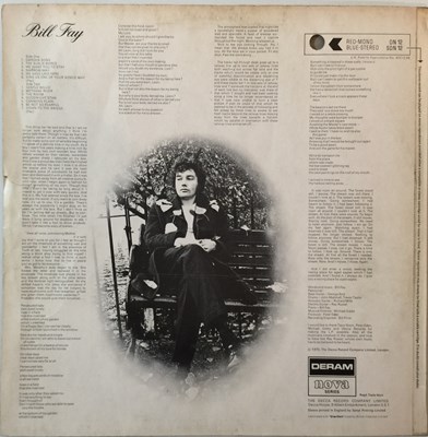 Lot 105 - BILL FAY - BILL FAY LP (ORIGINAL UK STEREO COPY - DERAM NOVA SERIES - SDN 12)