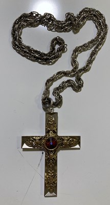 Lot 217 - ELVIS PRESLEY OWNED AND WORN SILVER CROSS