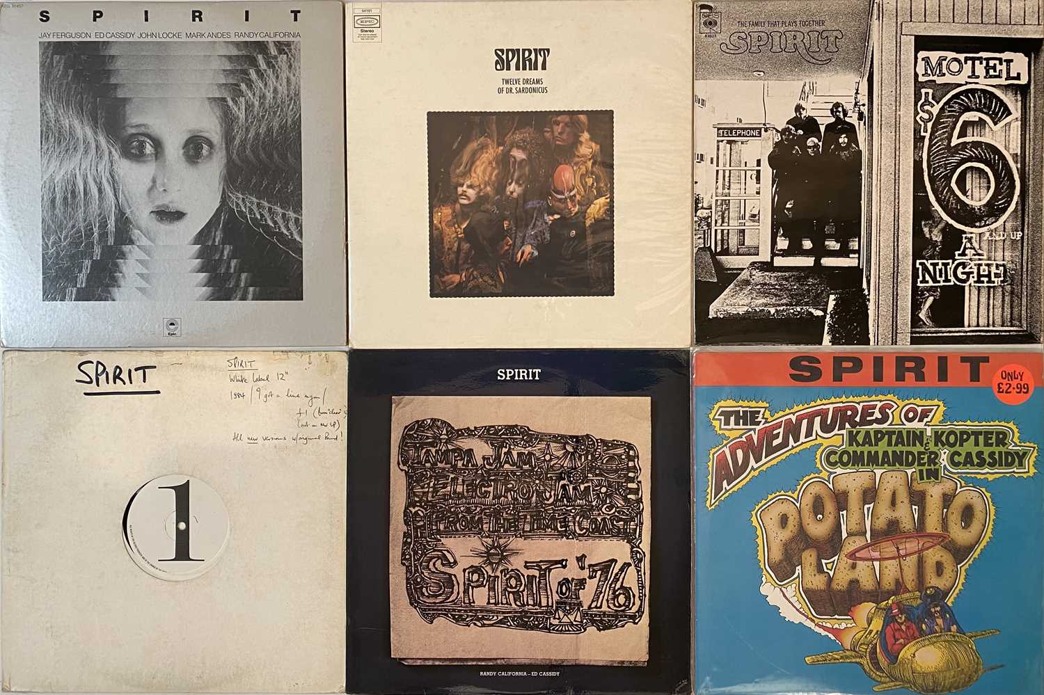 Spirit Album Collection Lot 612 - SPIRIT AND RELATED - LPs