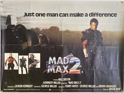 Lot 251 - MAD MAX 2 UK QUAD POSTER.