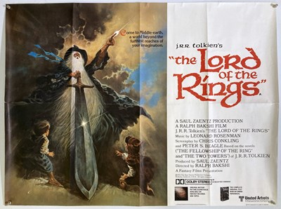 Lot 256 - LORD OF THE RINGS UK QUAD POSTER.