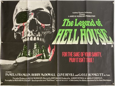 Lot 257 - THE LEGEND OF HELL HOUSE UK QUAD POSTER.