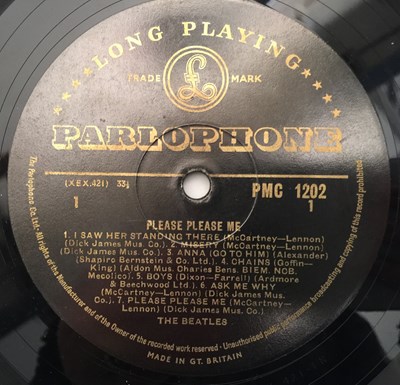 Lot 643 - THE BEATLES - PLEASE PLEASE ME LP (UK ORIGINAL BLACK/ GOLD MONO - PMC 1202)