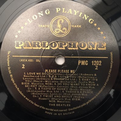 Lot 643 - THE BEATLES - PLEASE PLEASE ME LP (UK ORIGINAL BLACK/ GOLD MONO - PMC 1202)