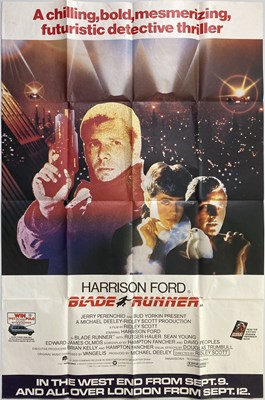 Lot 241 - BLADE RUNNER UK DOUBLE QUAD POSTER.