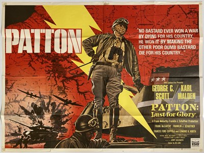 Lot 268 - PATTON UK QUAD POSTER.