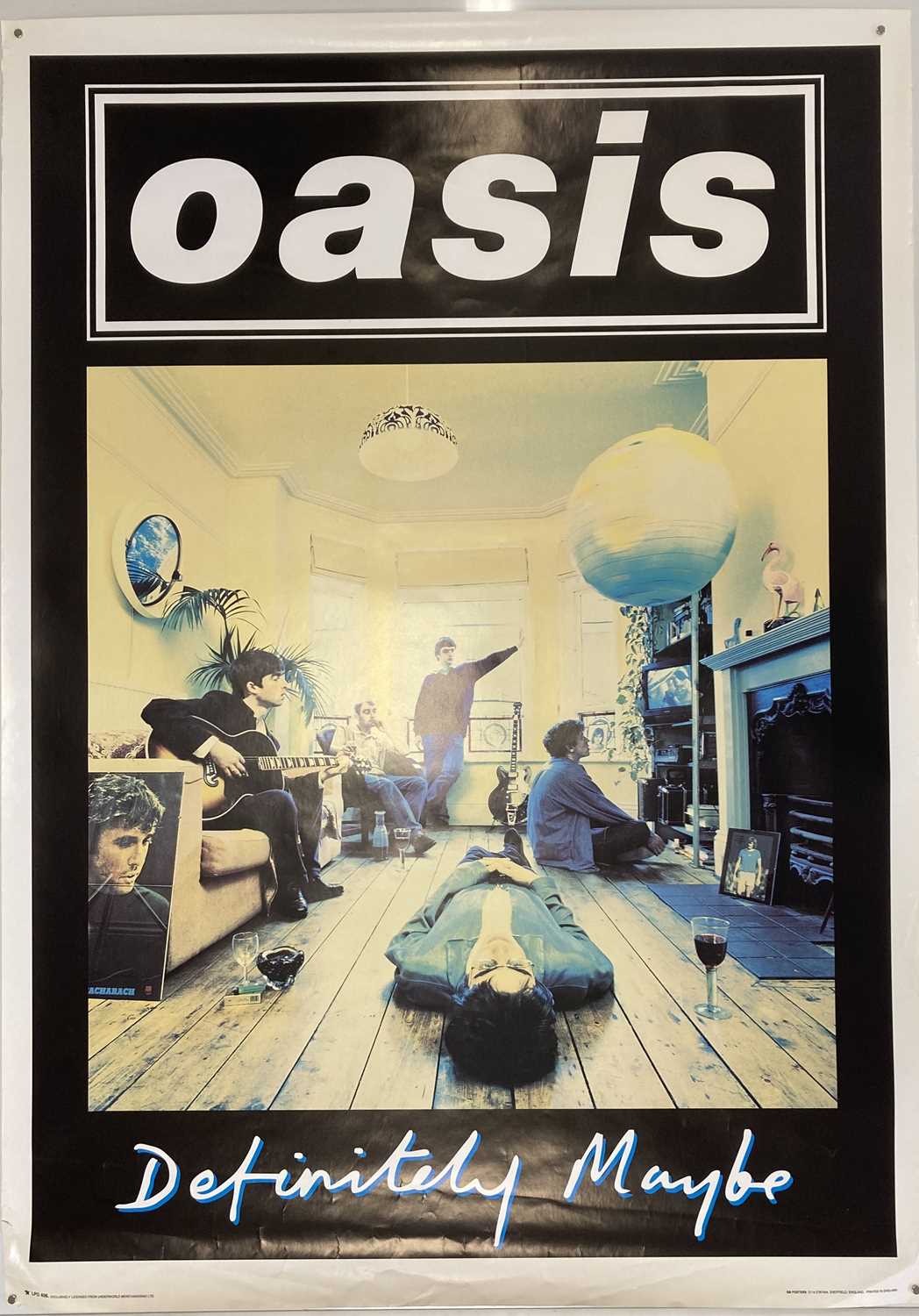 Lot 405 - OASIS DEFINITELY MAYBE POSTER
