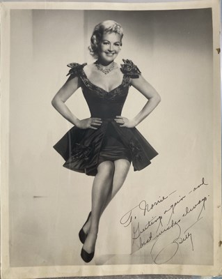 Lot 223 - BETTY GRABLE AUTOGRAPH COLLECTION.