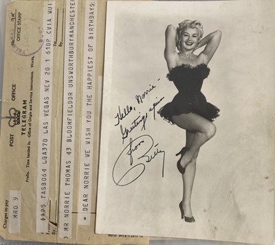 Lot 223 - BETTY GRABLE AUTOGRAPH COLLECTION.