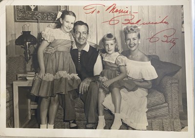 Lot 223 - BETTY GRABLE AUTOGRAPH COLLECTION.