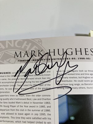 Lot 142 - MANCHESTER UNITED - BOOK SIGNED BY MANY STARS OF PAST AND PRESENT.