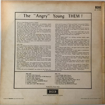 Lot 3 - THEM - THE ANGRY YOUNG THEM LP (ORIGINAL UK COPY - DECCA LK 4700)