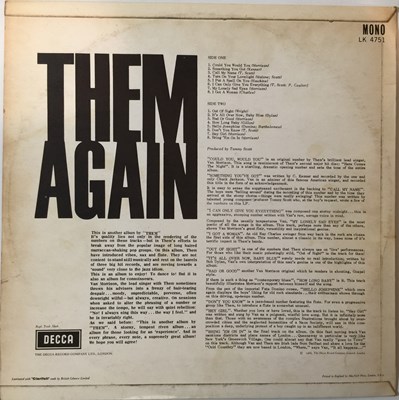Lot 4 - THEM - THEM AGAIN LP (ORIGINAL UK COPY - DECCA LK 4751)