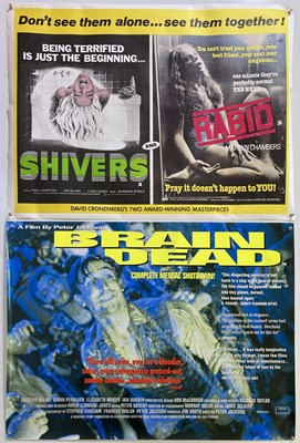 Lot 285 - SIX HORROR/MYSTERY/THRILLER MOVIE UK QUAD POSTERS.