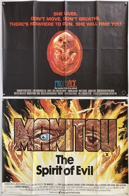 Lot 286 - HORROR/THRILLER/SLASHER/MYSTERY MOVIE UK QUAD POSTERS.