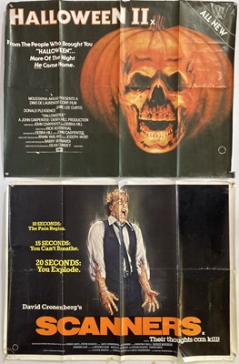 Lot 287 - EIGHT HORROR/SCI-FI MOVIE POSTERS.