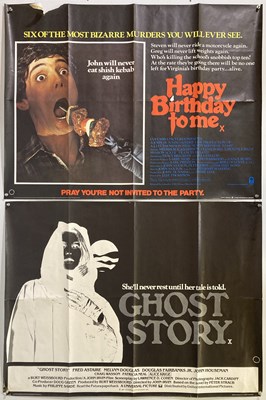 Lot 287 - EIGHT HORROR/SCI-FI MOVIE POSTERS.
