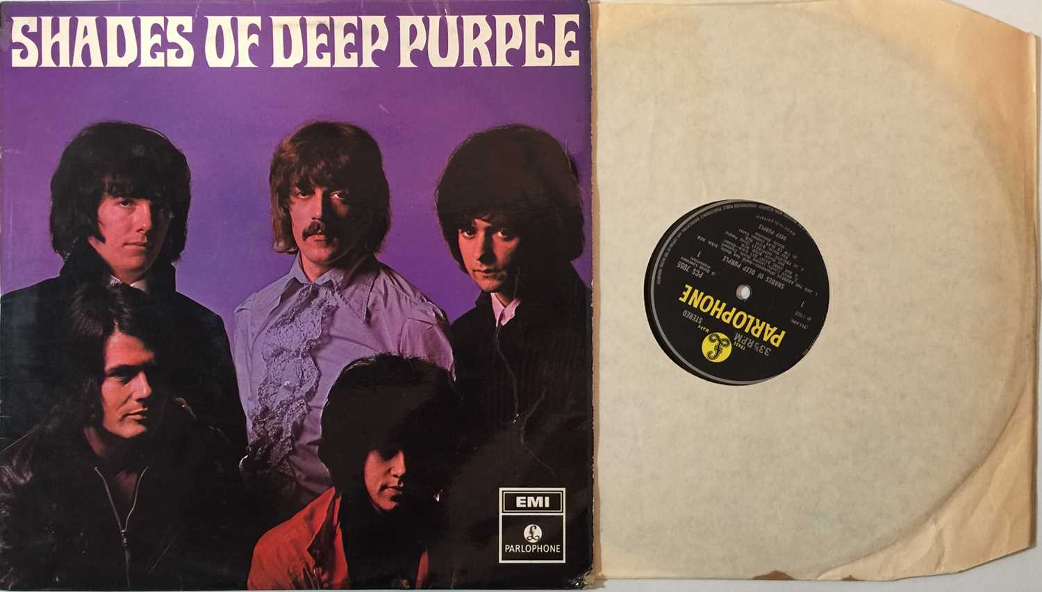 Lot 11 - DEEP PURPLE - SHADES OF DEEP PURPLE LP (ORIGINAL UK COPY - PARLOPHONE PCS 7055)