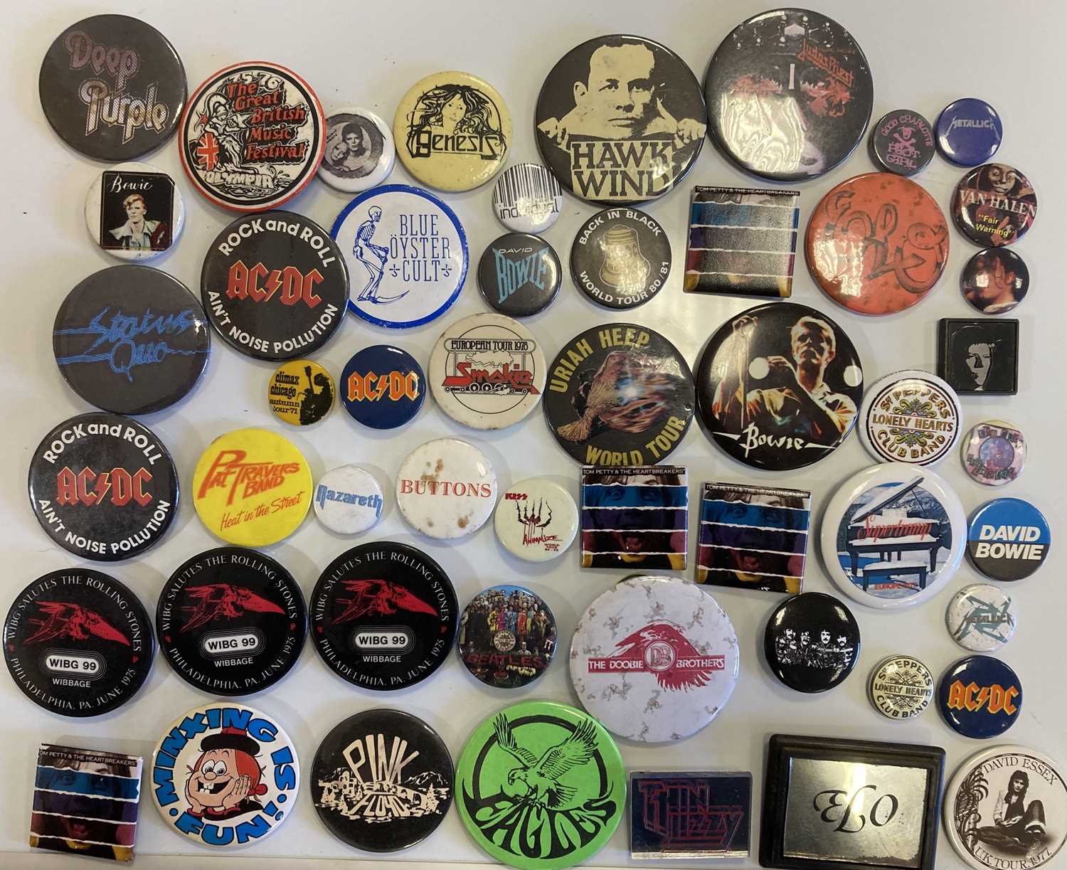 Lot 93 - ROCK BADGES AND TICKETS