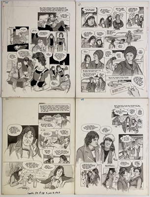 Lot 121 - ORIGINAL COMIC BOOK STORY BOARDS - LOOK IN / MORK AND MINDY.