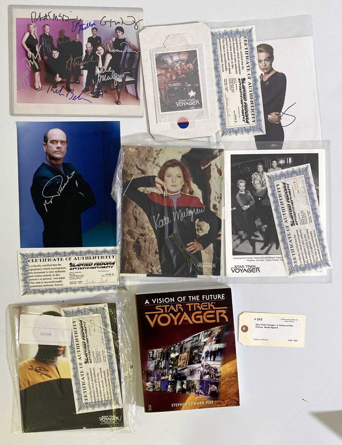 Lot 343 - STAR TREK - CAST AND CREW SIGNED ITEMS.