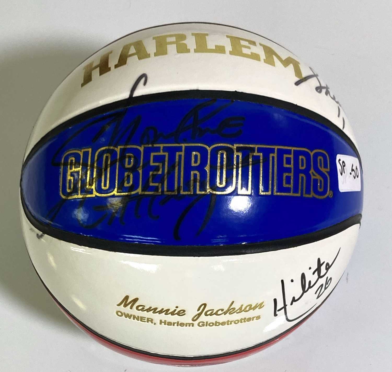 Lot 176 - SIGNED HARLEM GLOBETROTTERS BALL.