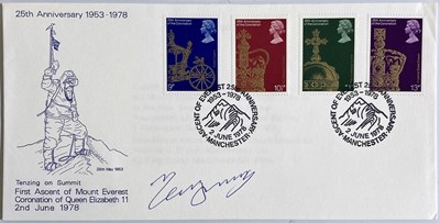Lot 16 - EVEREST EXPLORERS SIGNED COVERS INCLUDING TENZING