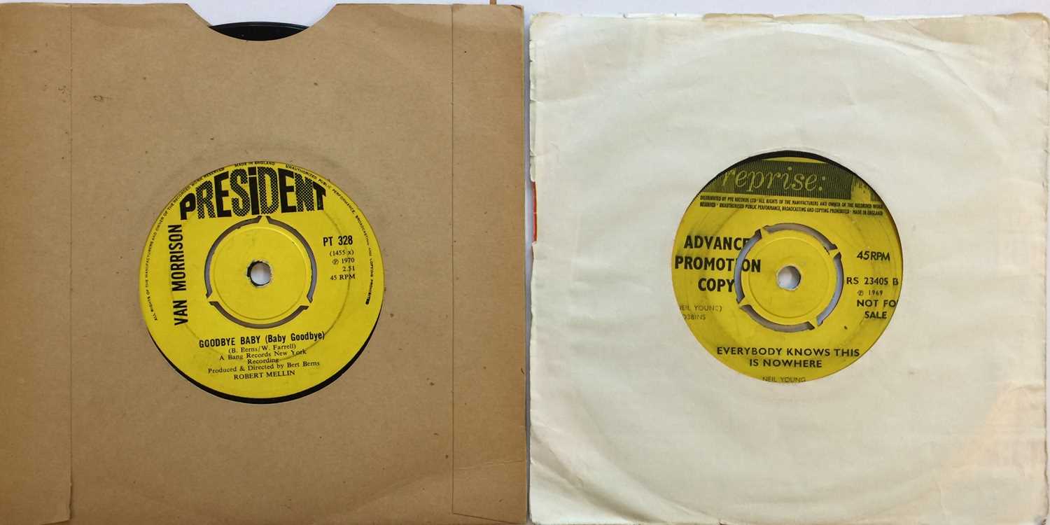 Lot 73 - NEIL YOUNG/VAN MORRISON - ORIGINAL UK 7