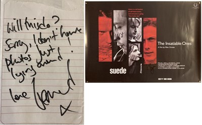 Lot 293 - SUEDE SIGNED ITEMS