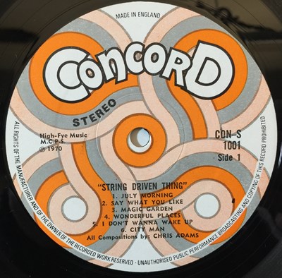 Lot 91 - STRING DRIVEN THING - STRING DRIVEN THING LP (ORIGINAL UK PRESSING - CONCORD CON-S 1001)