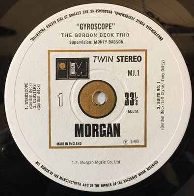 Lot 92 - THE GORDON BECK TRIO - GYROSCOPE LP (ORIGINAL UK COPY - MORGAN MJ. 1)