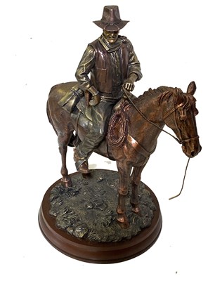 Lot 357 - JOHN WAYNE BRADFORD EXCHANGE  LIMITED EDITION BRONZE MODEL