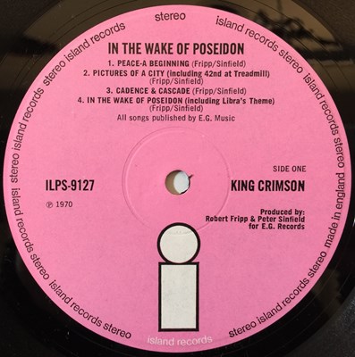 Lot 105 - KING CRIMSON - IN THE WAKE OF POSEIDON LP (ORIGINAL UK COPY - ISLAND ILPS 9127)