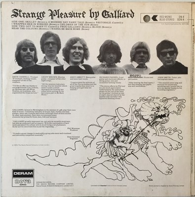 Lot 107 - GALLIARD - STRANGE PLEASURE LP (ORIGINAL UK COPY - DERAM NOVA SERIES SDN 4)