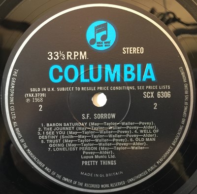 Lot 115 - THE PRETTY THINGS - S.F. SORROW LP (ORIGINAL UK STEREO COPY - COLUMBIA SCX 6306)