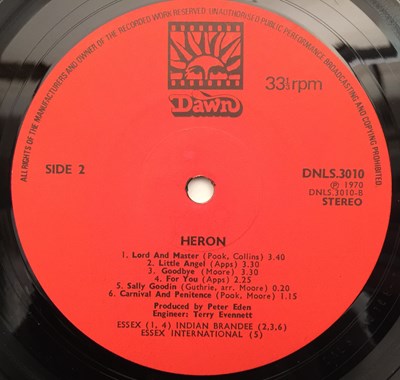 Lot 63 - HERON - HERON LP (ORIGINAL UK COPY - DAWN DNLS 3010)