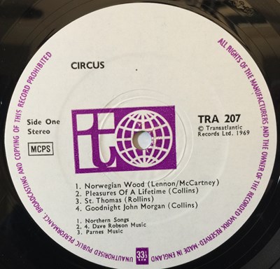 Lot 117 - CIRCUS - CIRCUS LP (ORIGINAL UK COPY - TRANSATLANTIC TRA 207)