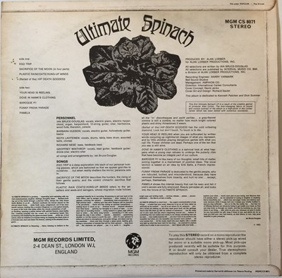 Lot 119 - ULTIMATE SPINACH - ULTIMATE SPINACH LP (ORIGINAL UK STEREO PRESSING - MGM CS 8071)