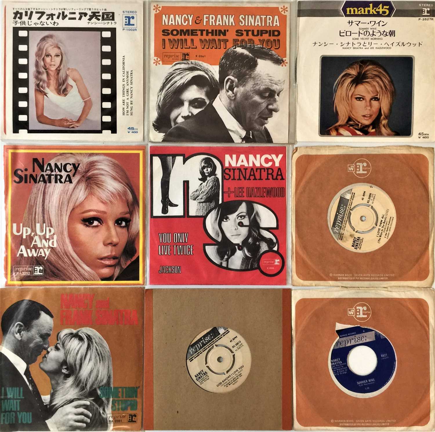 Lot 1088 - NANCY/FRANK SINATRA/BOBBY DARIN & RYDELL - 7"/EP COLLECTION