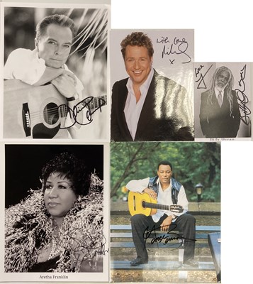 Lot 276 - SIGNED PROMOTIONAL IMAGES - ARETHA FRANKLIN AND MORE