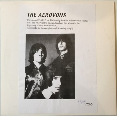 Lot 137 - THE AEROVONS - THE AEROVONS LP (2002 PRIVATE SWEDISH RELEASE)