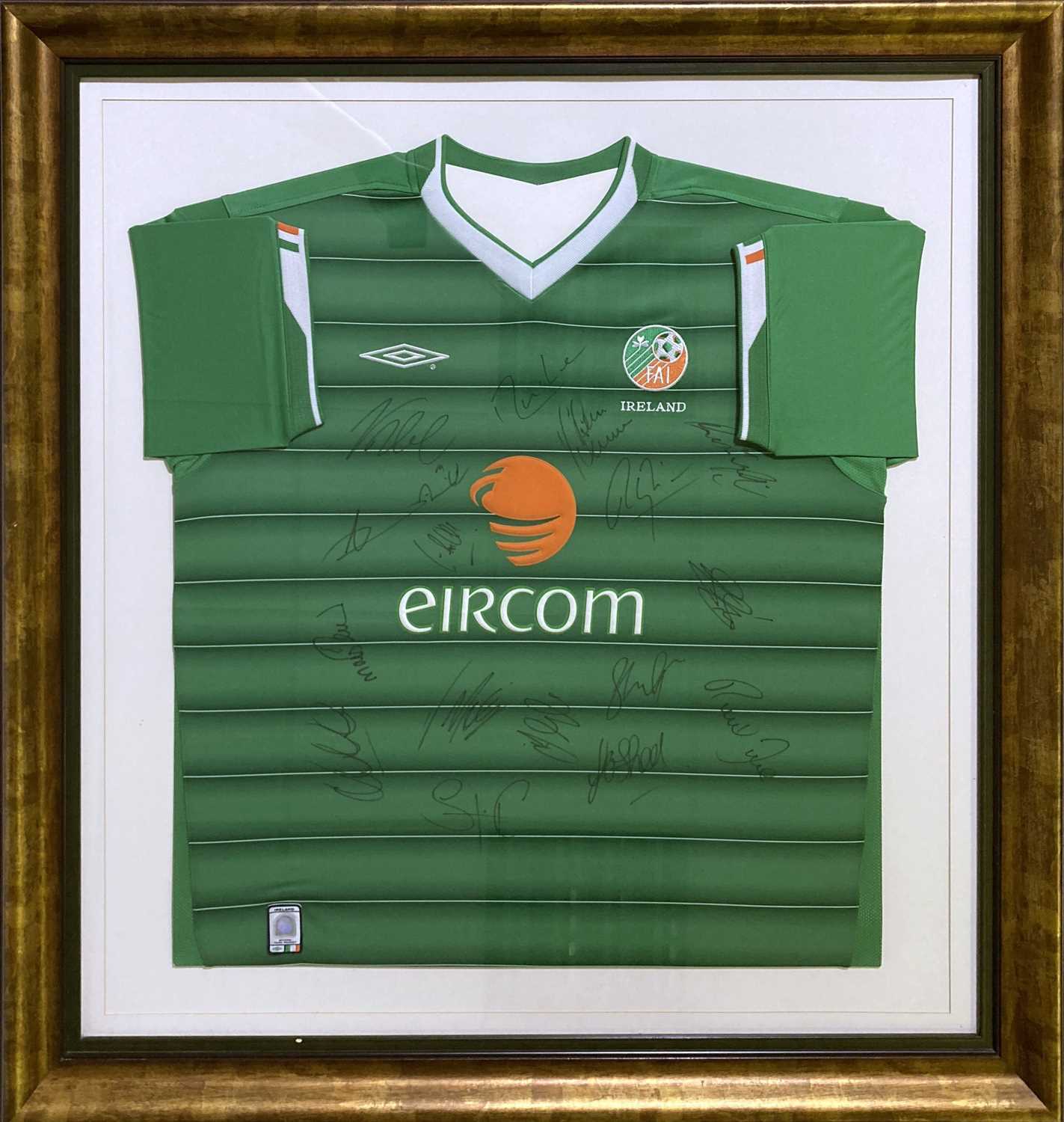 Lot 196 - FULL SIGNED IRELAND 2003 SQUAD SHIRT.