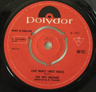 Lot 168 - THE SOFT MACHINE - LOVE MAKES SWEET MUSIC 7" (ORIGINAL UK COPY - POLYDOR 56151)